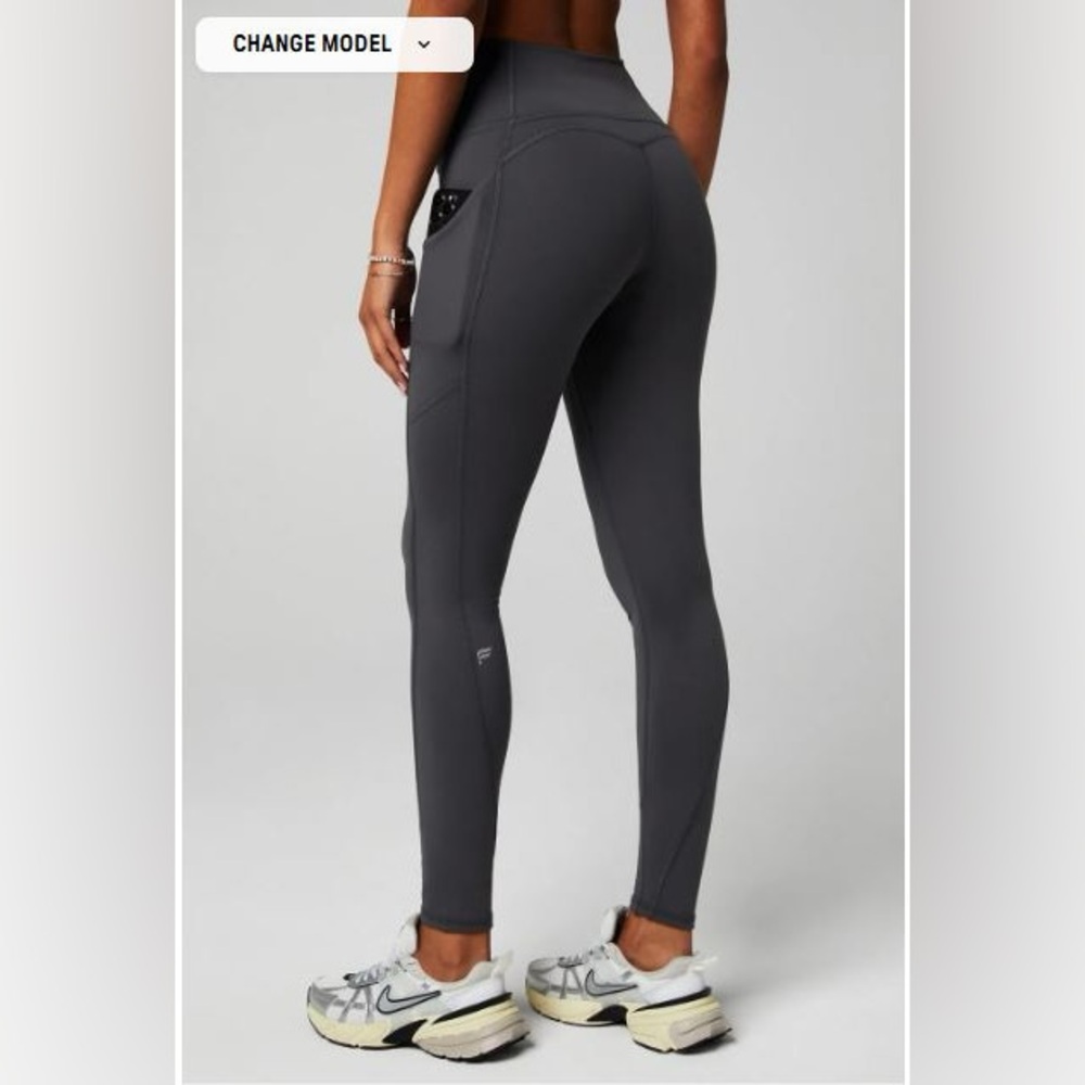 NWT- Fabletics PureLuxe HW Pocket Full length Legging- MIDNIGHT (27 inch inseam) - Picture 9 of 12